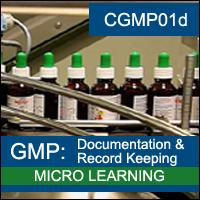 cGMP: Documentation and Record Keeping (Fundamentals) Certification Training