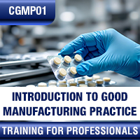 Certification Training cGMP:  Introduction to Good Manufacturing Practice for Medicinal Products
