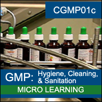 Certification Training cGMP: Hygiene, Cleaning, and Sanitation (Fundamentals: 3 of 4)