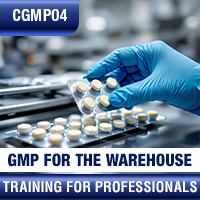 Certification Training cGMP: Good Manufacturing Practice for the Warehouse