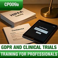Certification Training The General Data Protection Regulation (GDPR) and Clinical Trials