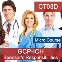 GCP: Clinical Trial Sponsors GCP Responsibilities (Fundamentals) Certification Training