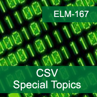 Certification Training CSV: Special Topics 