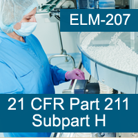 GMP: 21 CFR Part 211 Subpart H - Holding and Distribution Certification Training